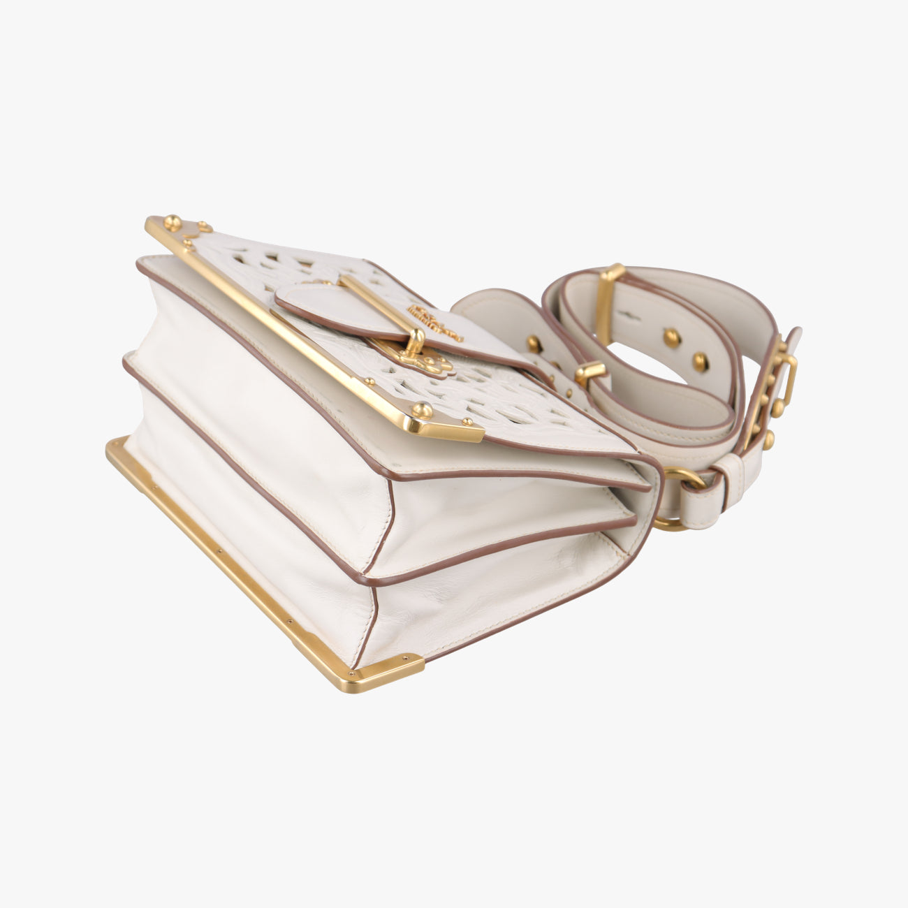 Laser Cut Cahier White Leather 25レーザーカット カイエ ホワイト レザー 25