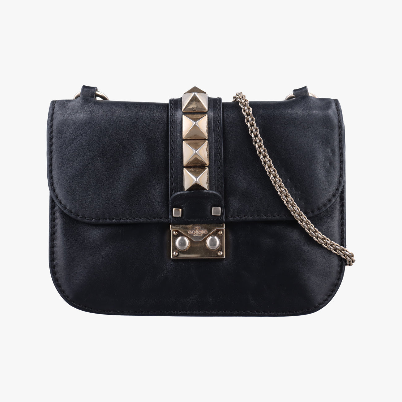 Rockstud Glam Lock Black Leather BS-D312VIT2ロックスタッズグラムロックスモール ブラック レザー BS-D312VIT2