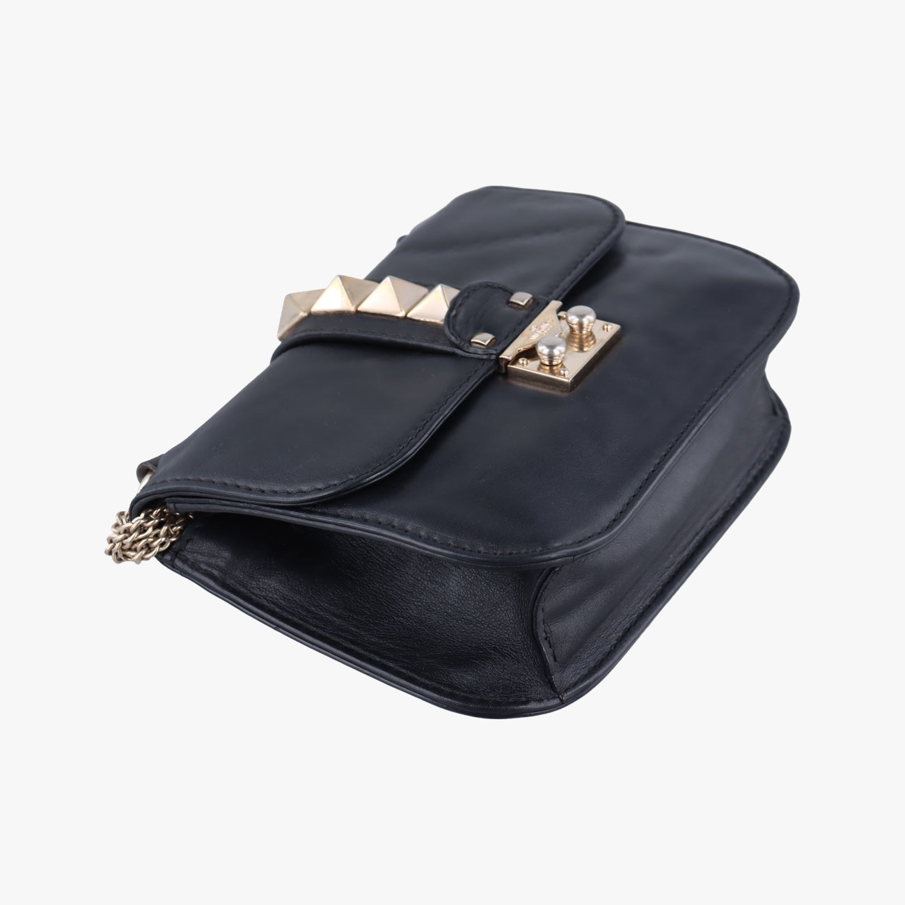 Rockstud Glam Lock Black Leather BS-D312VIT2ロックスタッズグラムロックスモール ブラック レザー BS-D312VIT2