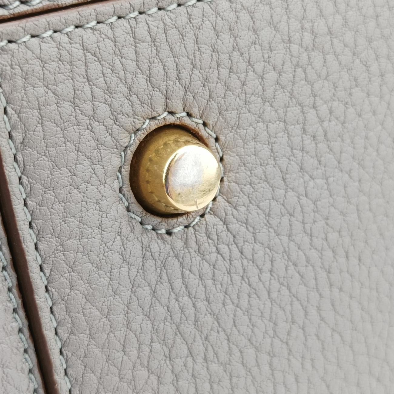 TIE Grey Leather S-CE-4144タイ グレー レザー S-CE-4144