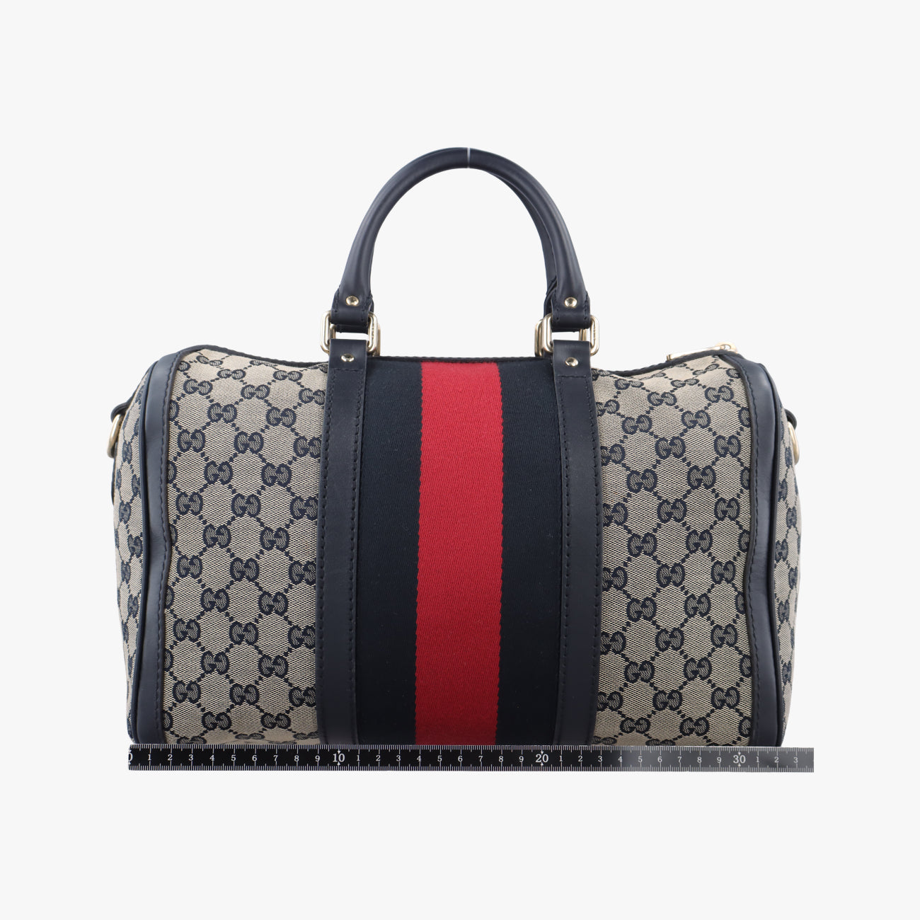 Sherry Line navy×red×beige Leather x canvas 247205 B017304282シェリーライン ネイビー×レッド×ベージュ レザー×キャンバス 247205 B017304282