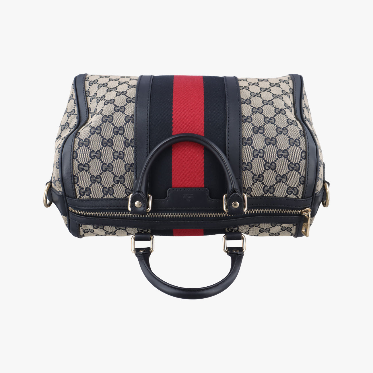 Sherry Line navy×red×beige Leather x canvas 247205 B017304282シェリーライン ネイビー×レッド×ベージュ レザー×キャンバス 247205 B017304282