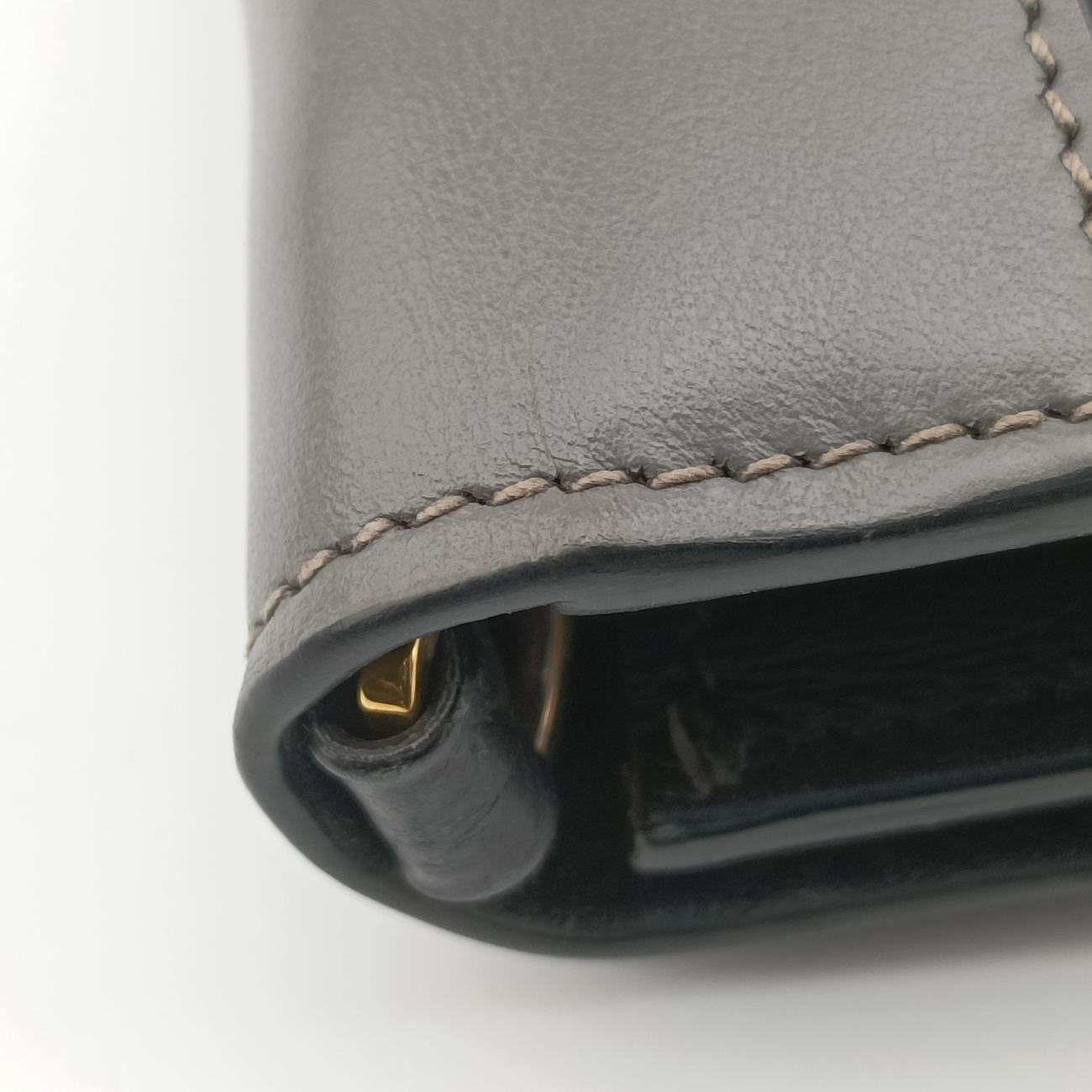 Plex Ribbon black×green×grey Leather 1BD067 7/Dプレックス リボン ブラック×グリーン×グレー レザー 1BD067 7/D