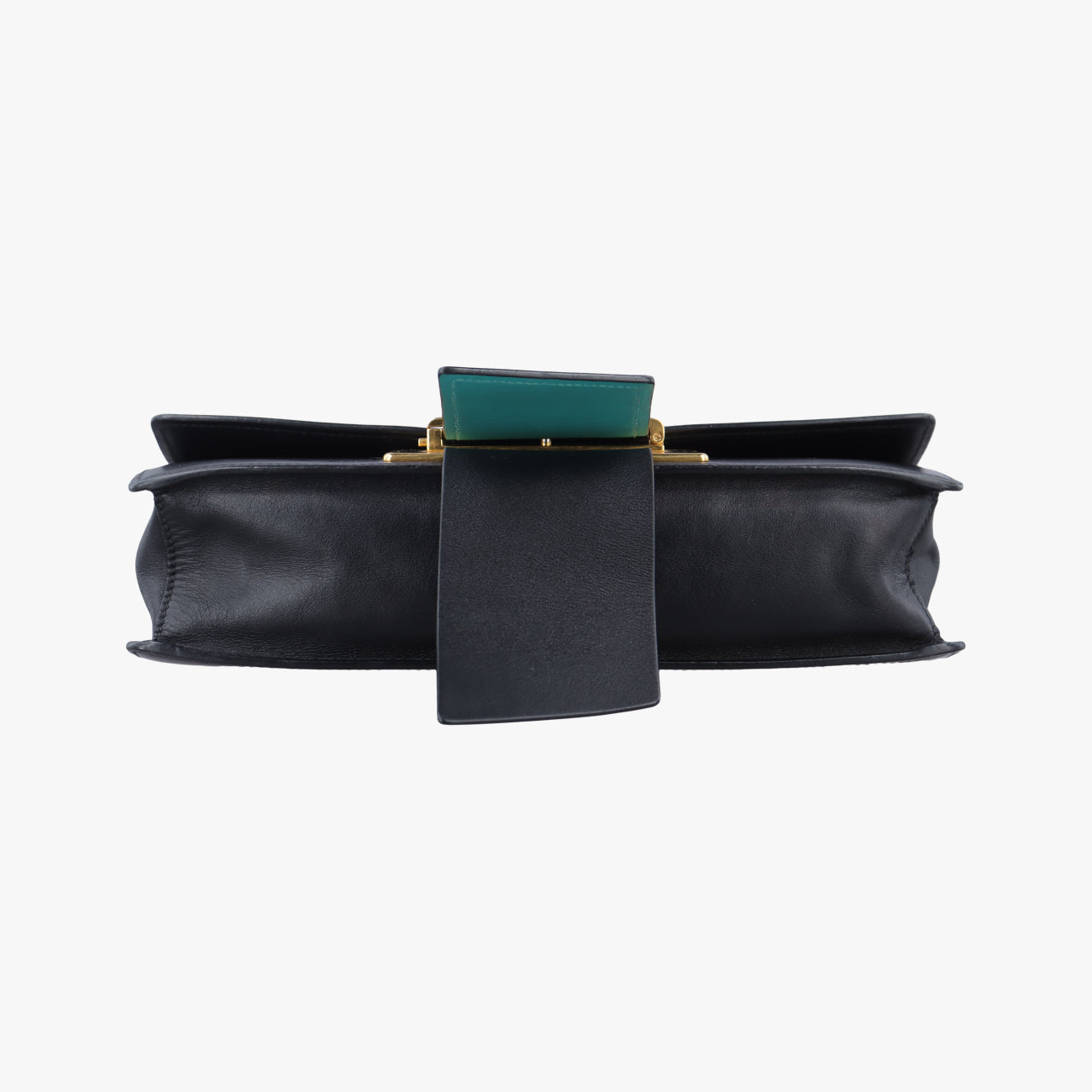 Plex Ribbon black×green×grey Leather 1BD067 7/Dプレックス リボン ブラック×グリーン×グレー レザー 1BD067 7/D