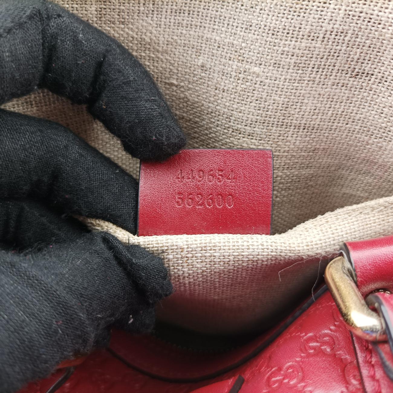 Microguccissima Red Leather 449654 E027942074マイクログッチシマ レッド レザー 449654 E027942074