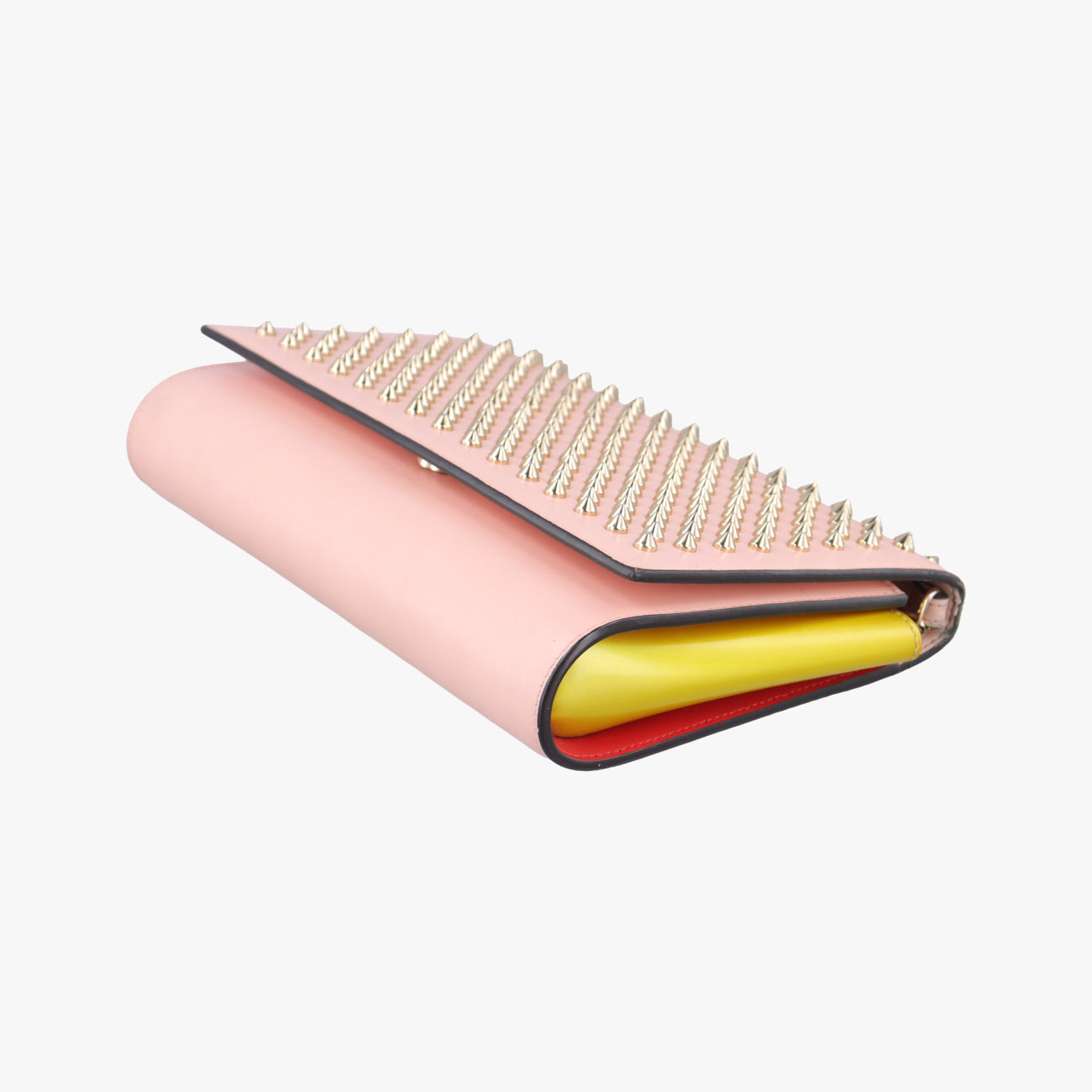 Paloma Clutch Pink×Yellow Leather パロマクラッチ ピンク×イエロー レザー