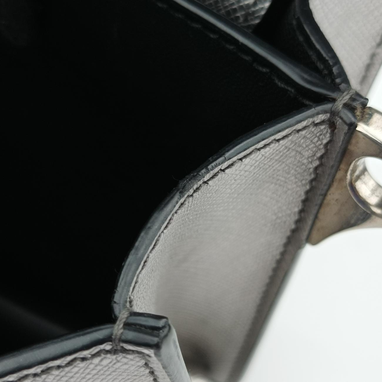 Sound Lock Silver SAFFIANO Leather BT1037 25サウンドロック シルバー サフィアーノレザー BT1037 25