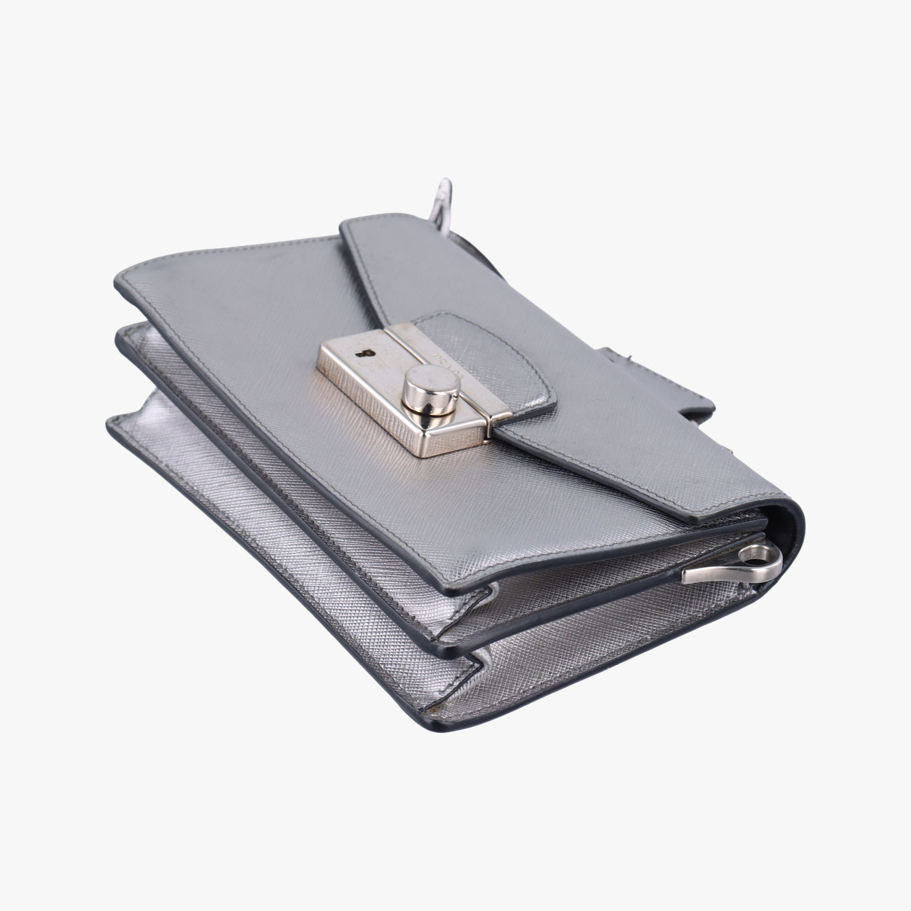 Sound Lock Silver SAFFIANO Leather BT1037 25サウンドロック シルバー サフィアーノレザー BT1037 25