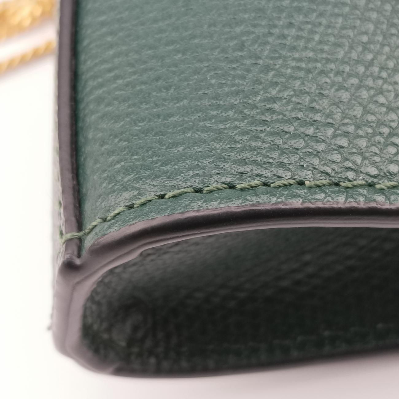 Vsling Green Leather Vスリング グリーン レザー