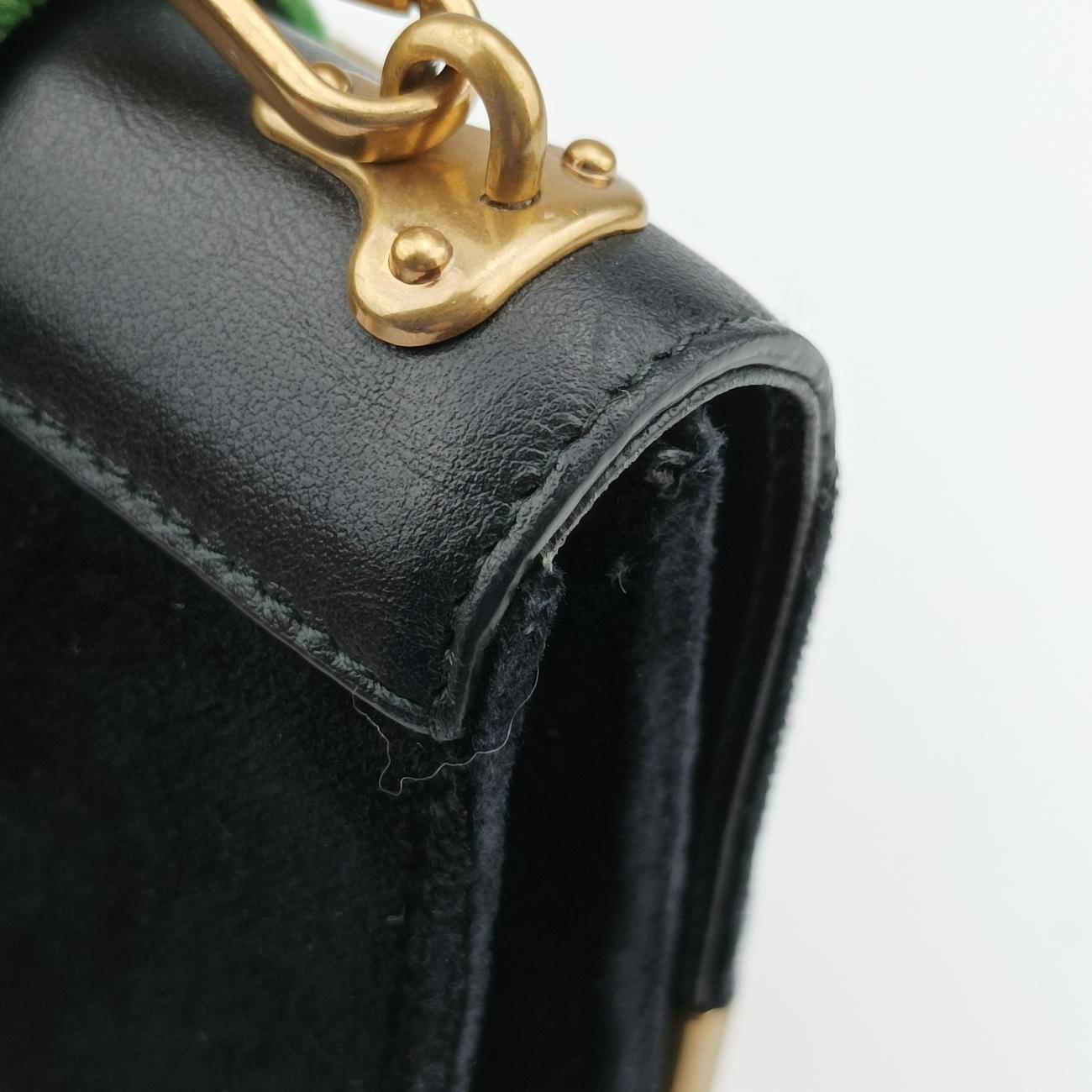 Cahier Black×green velour 1BH058 233カイエ ブラック×グリーン ベロア 1BH058 233