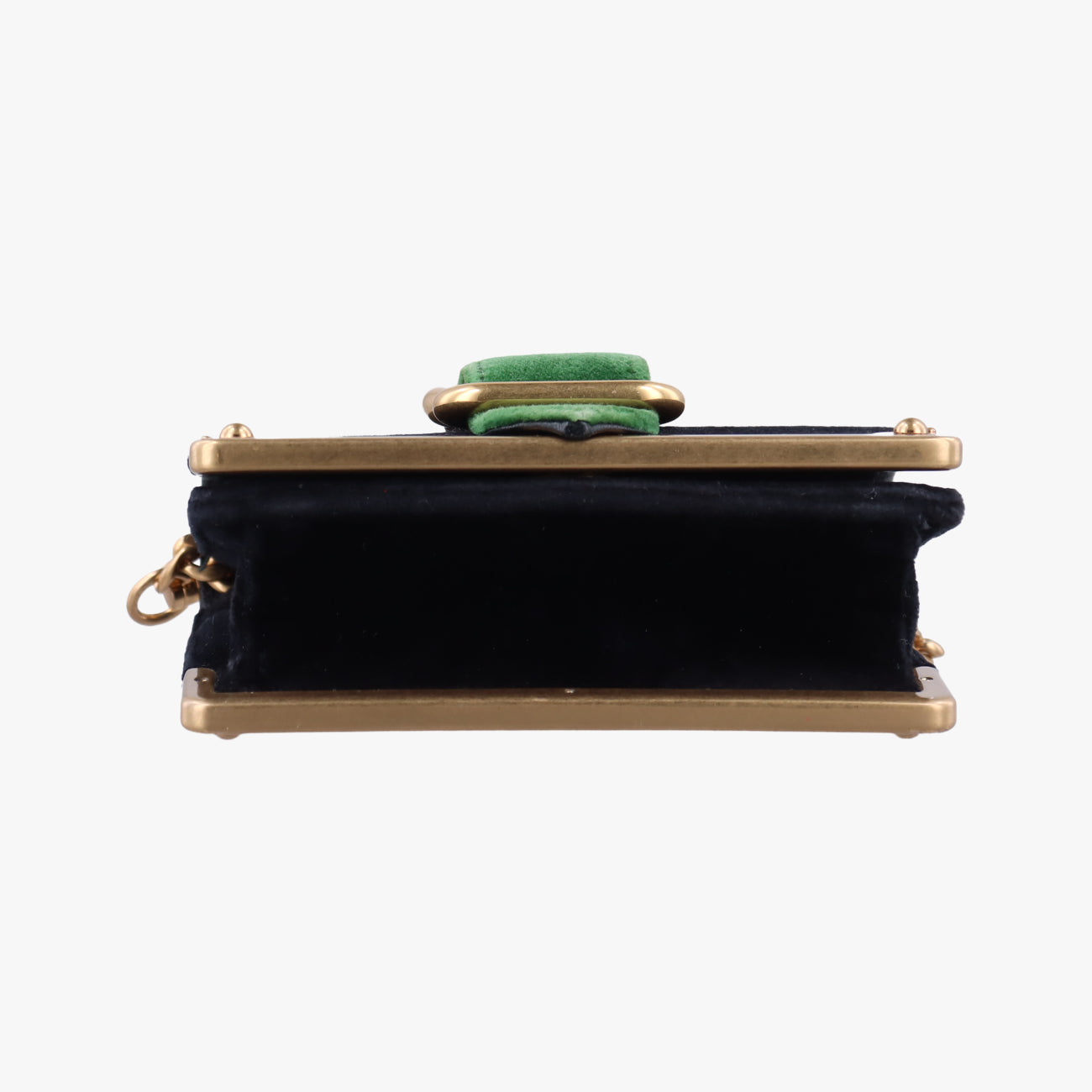 Cahier Black×green velour 1BH058 233カイエ ブラック×グリーン ベロア 1BH058 233