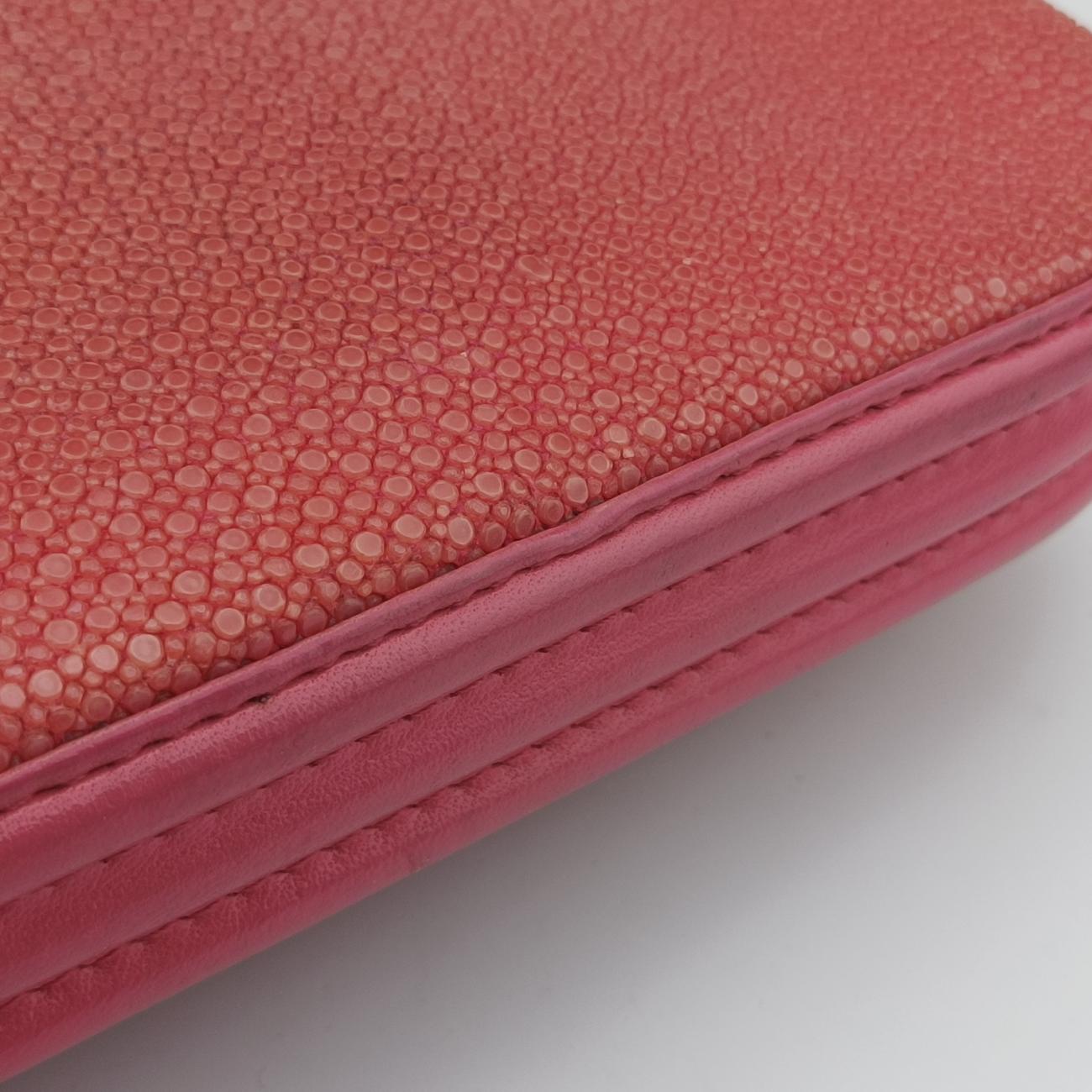 Boy exotic Pink Pearlfish Leather A67198 17067444ボーイエキゾチック ピンク パールフィッシュレザー A67198 17067444