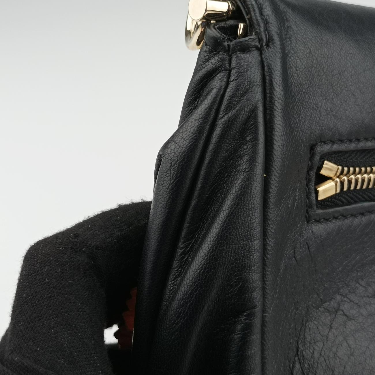 Floral decoration Black×Multicolour Leather CLG980537304792花飾り ブラック×マルチカラー レザー CLG980537304792