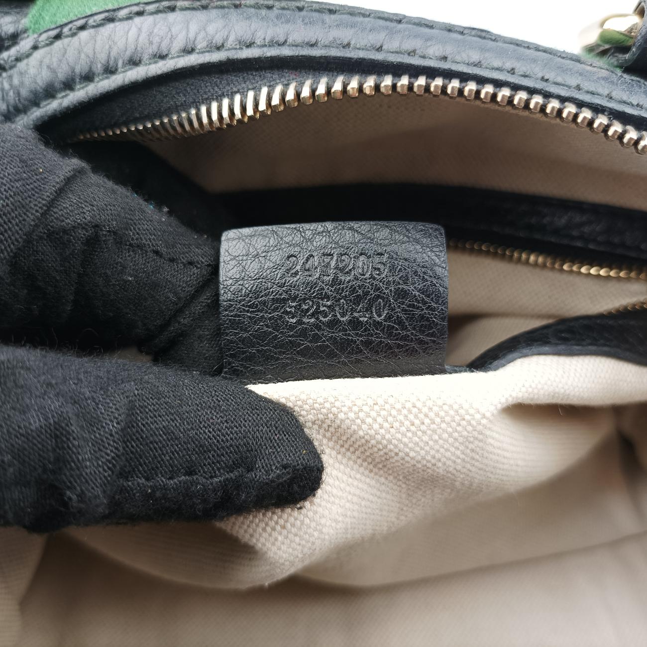 Sherry Line Black x green x red Leather 247205 D018965413シェリーライン ブラック×グリーン×レッド レザー 247205 D018965413