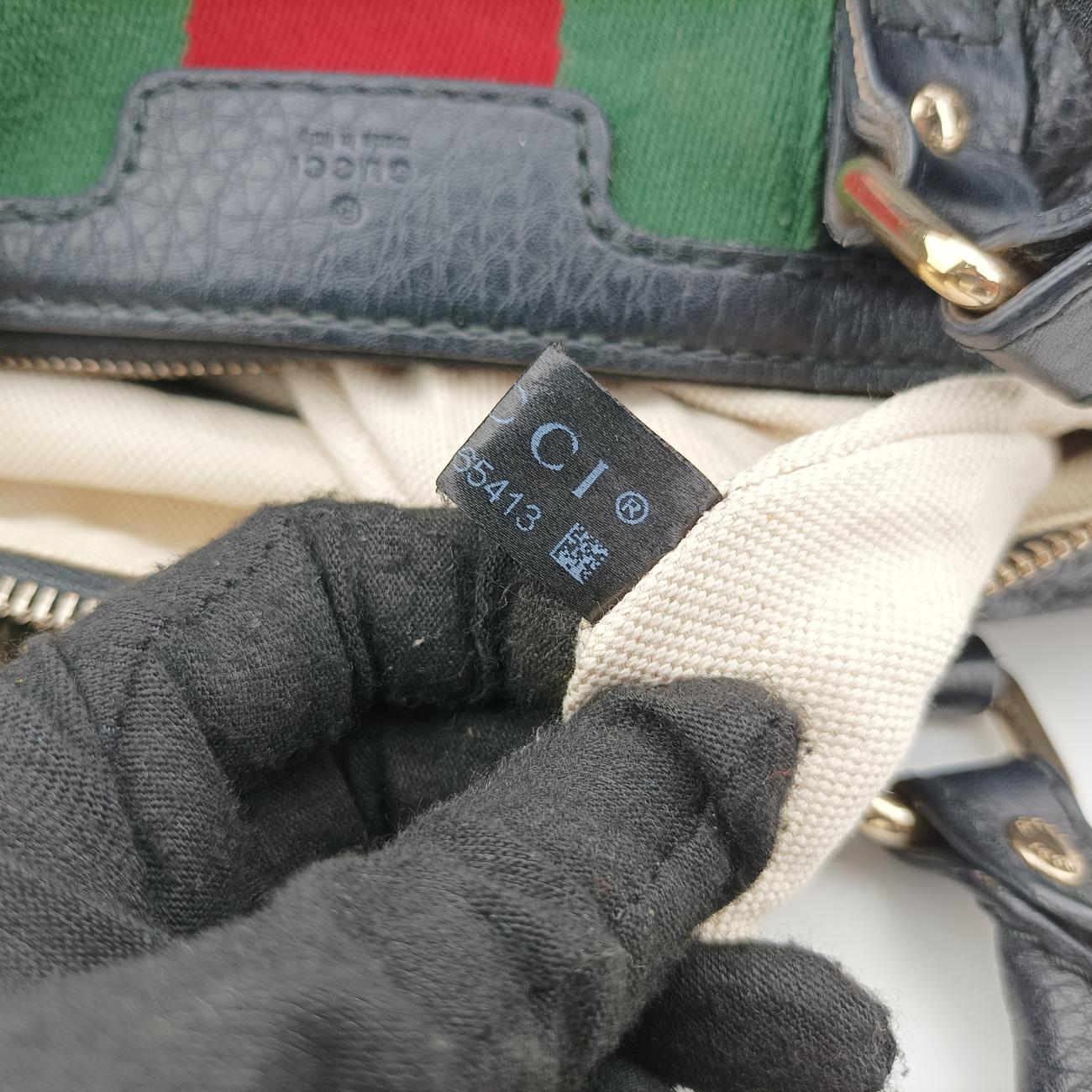 Sherry Line Black x green x red Leather 247205 D018965413シェリーライン ブラック×グリーン×レッド レザー 247205 D018965413