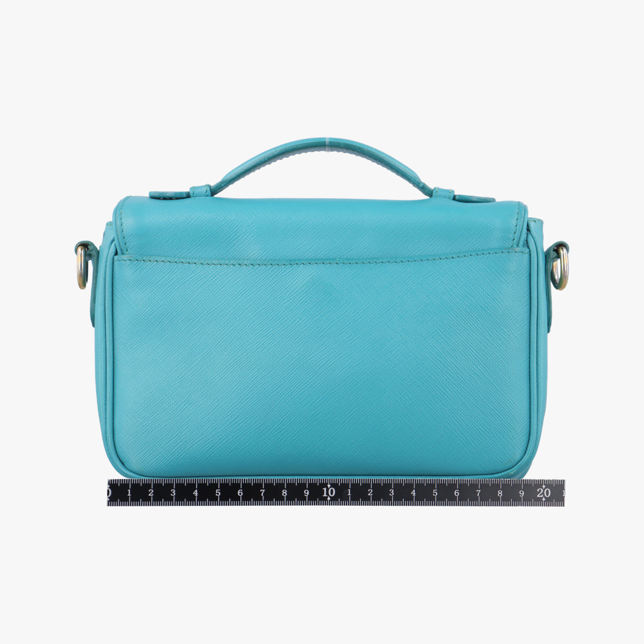 lock Fuoco Sound Top Handle Blue SAFFIANO Leather BT0963 14/Fロック フオコ サウンドトップハンドル ブルー サフィアーノレザー BT0963 14/F