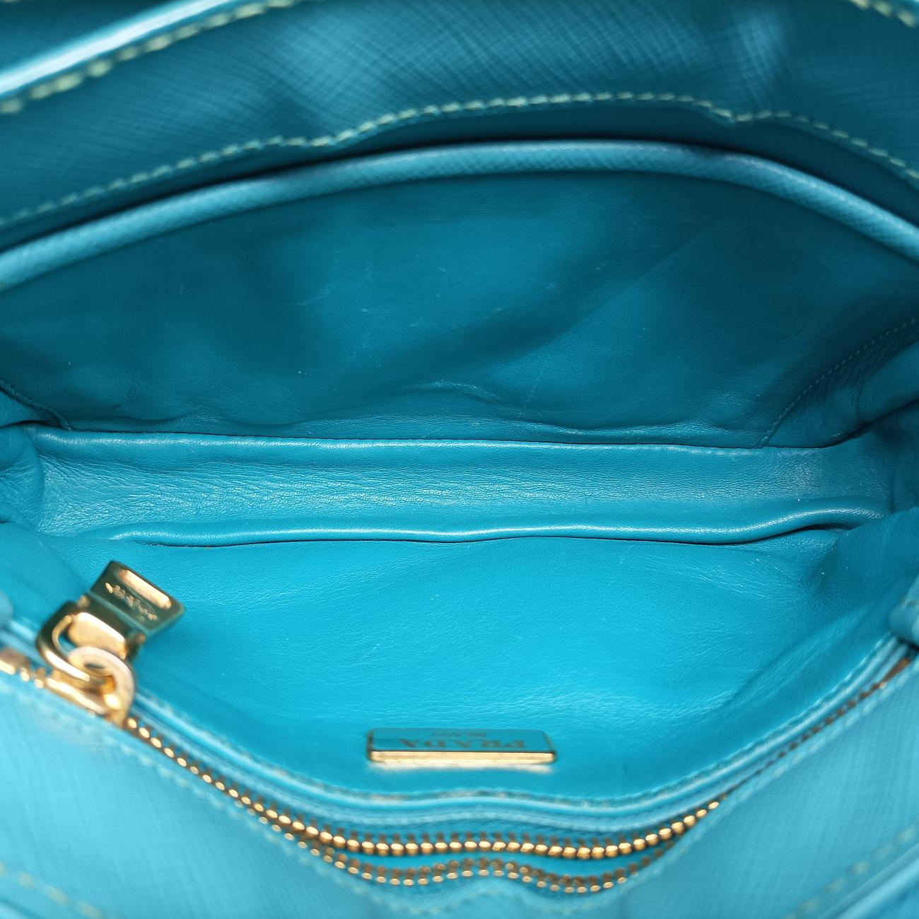 lock Fuoco Sound Top Handle Blue SAFFIANO Leather BT0963 14/Fロック フオコ サウンドトップハンドル ブルー サフィアーノレザー BT0963 14/F