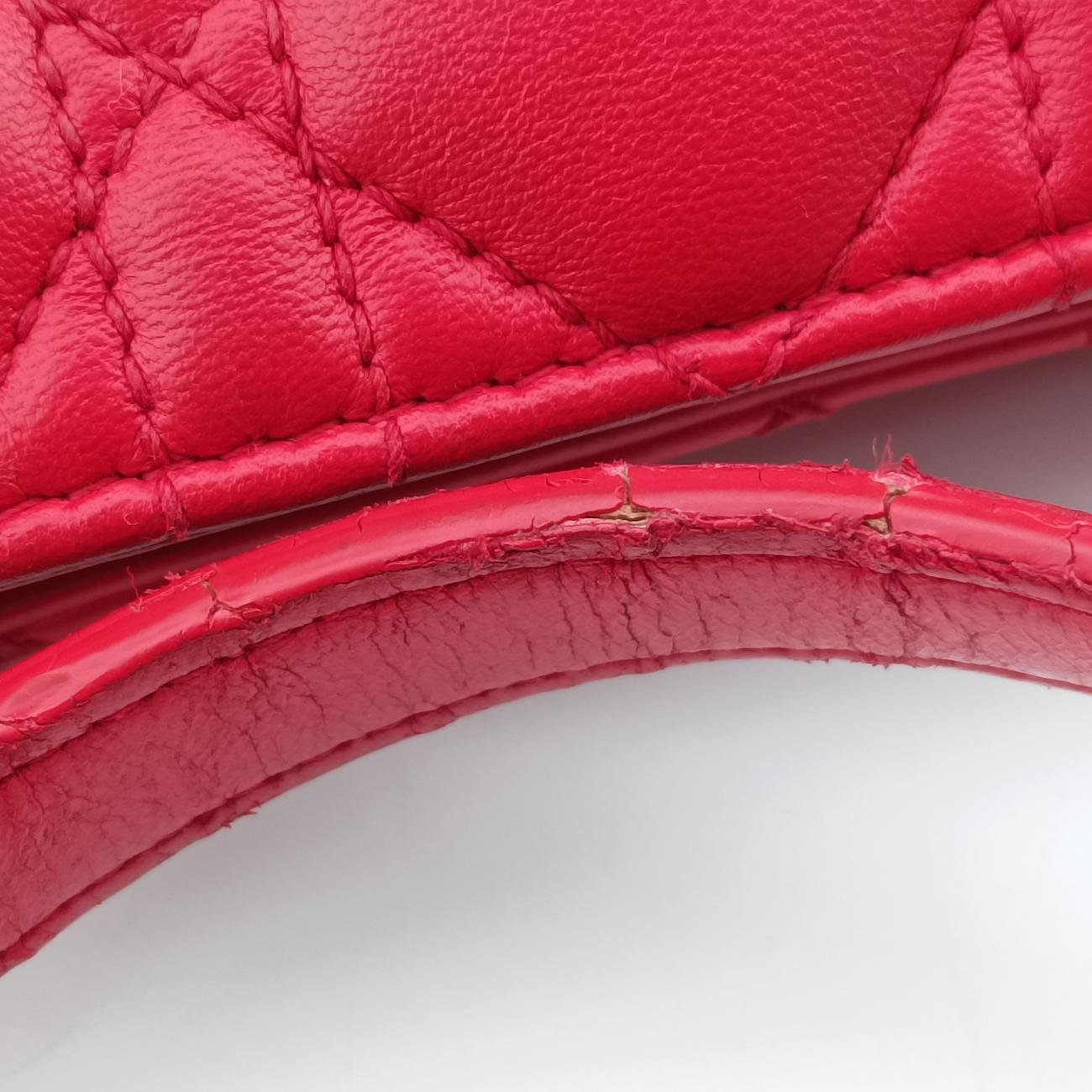 Dior Soft Red lambskin 17-BO-0163ディオールソフト レッド ラムスキン 17-BO-0163