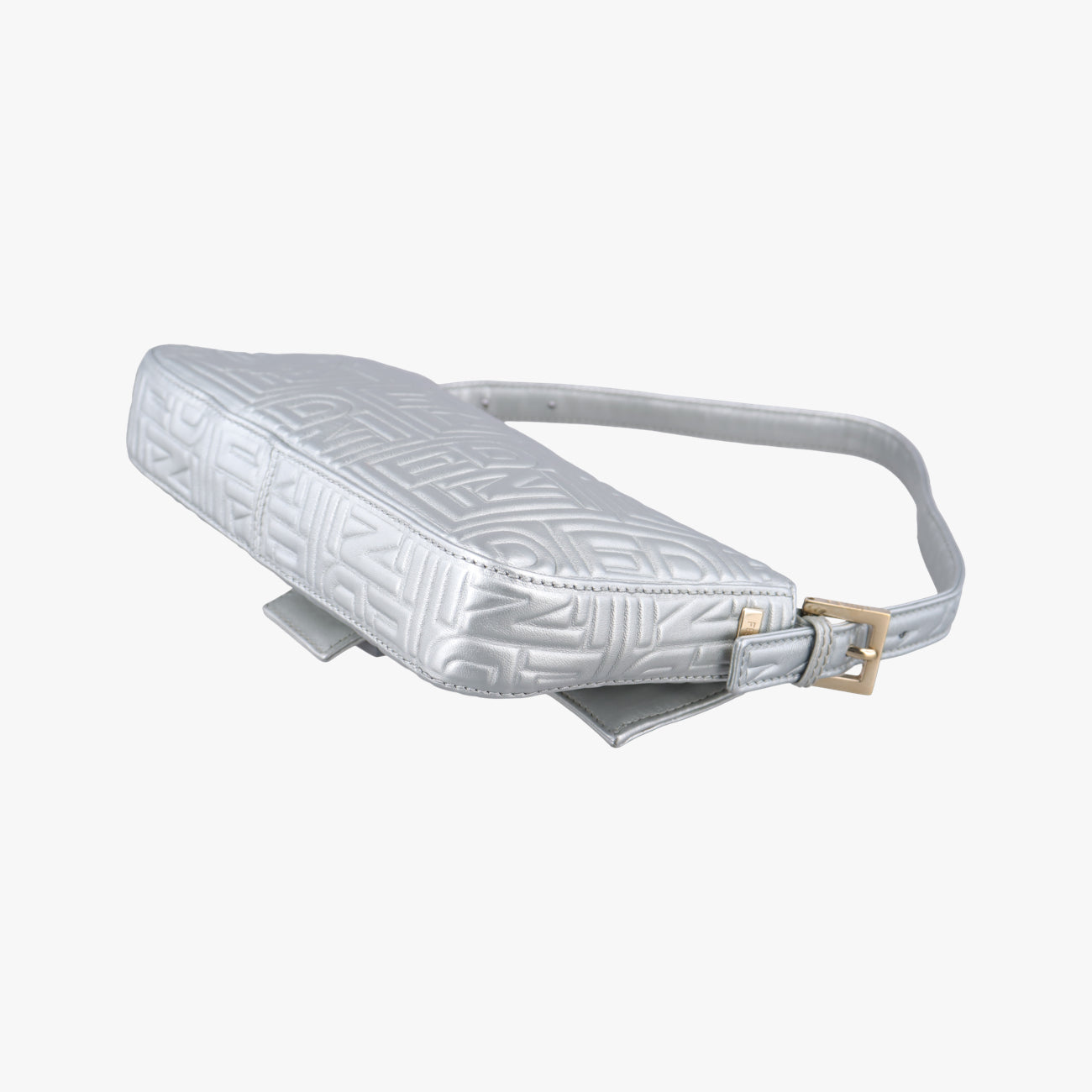 BAGUETTE Silver Leather 8BR600 Lot number unknownマンマバケット シルバー レザー 8BR600 製番不明