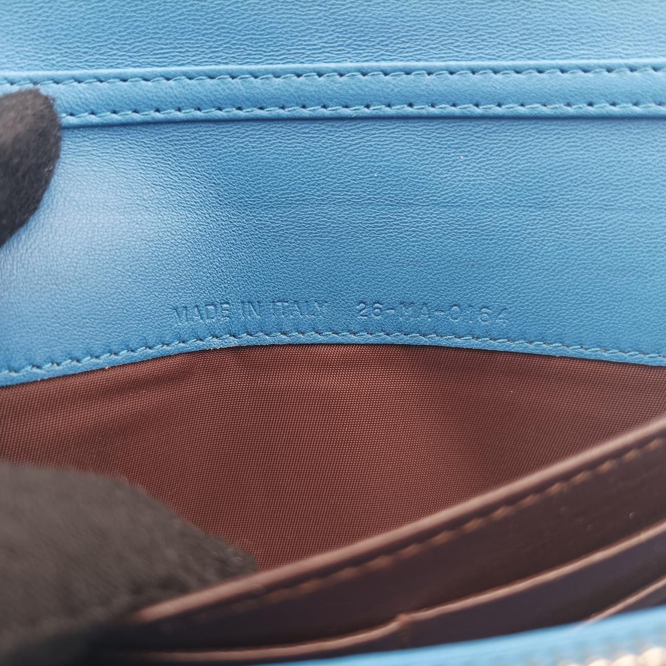 Miss Dior Cannage Blue lambskin 26-MA-0164ミス ディオール カナージュ ブルー ラムスキン 26-MA-0164