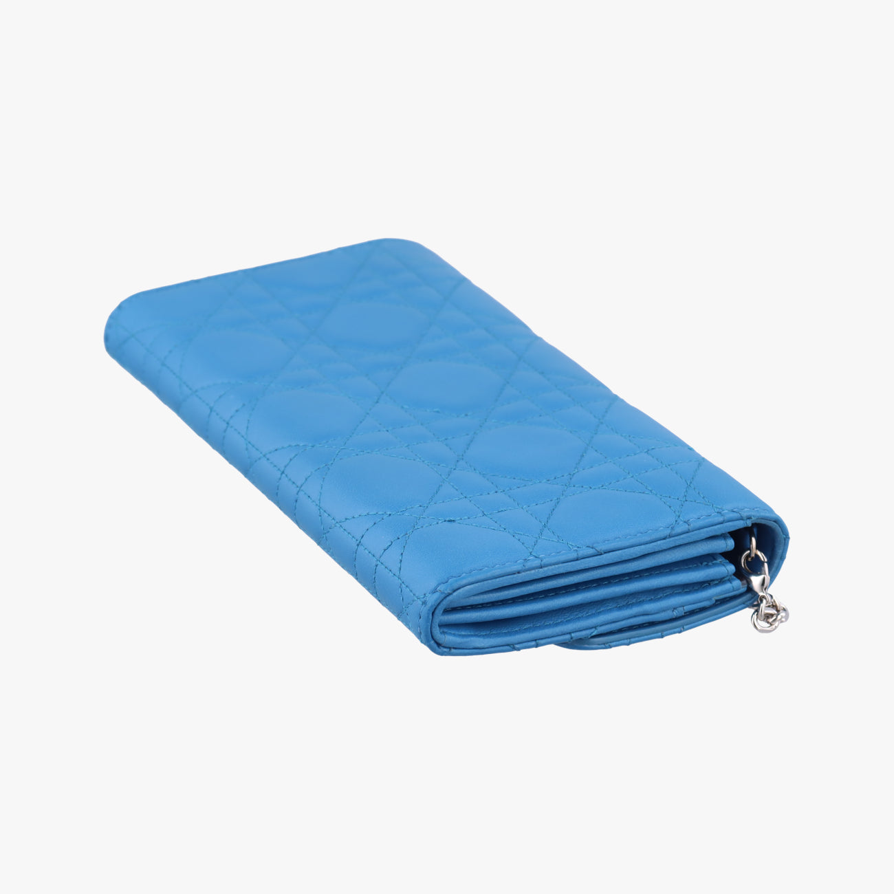 Miss Dior Cannage Blue lambskin 26-MA-0164ミス ディオール カナージュ ブルー ラムスキン 26-MA-0164