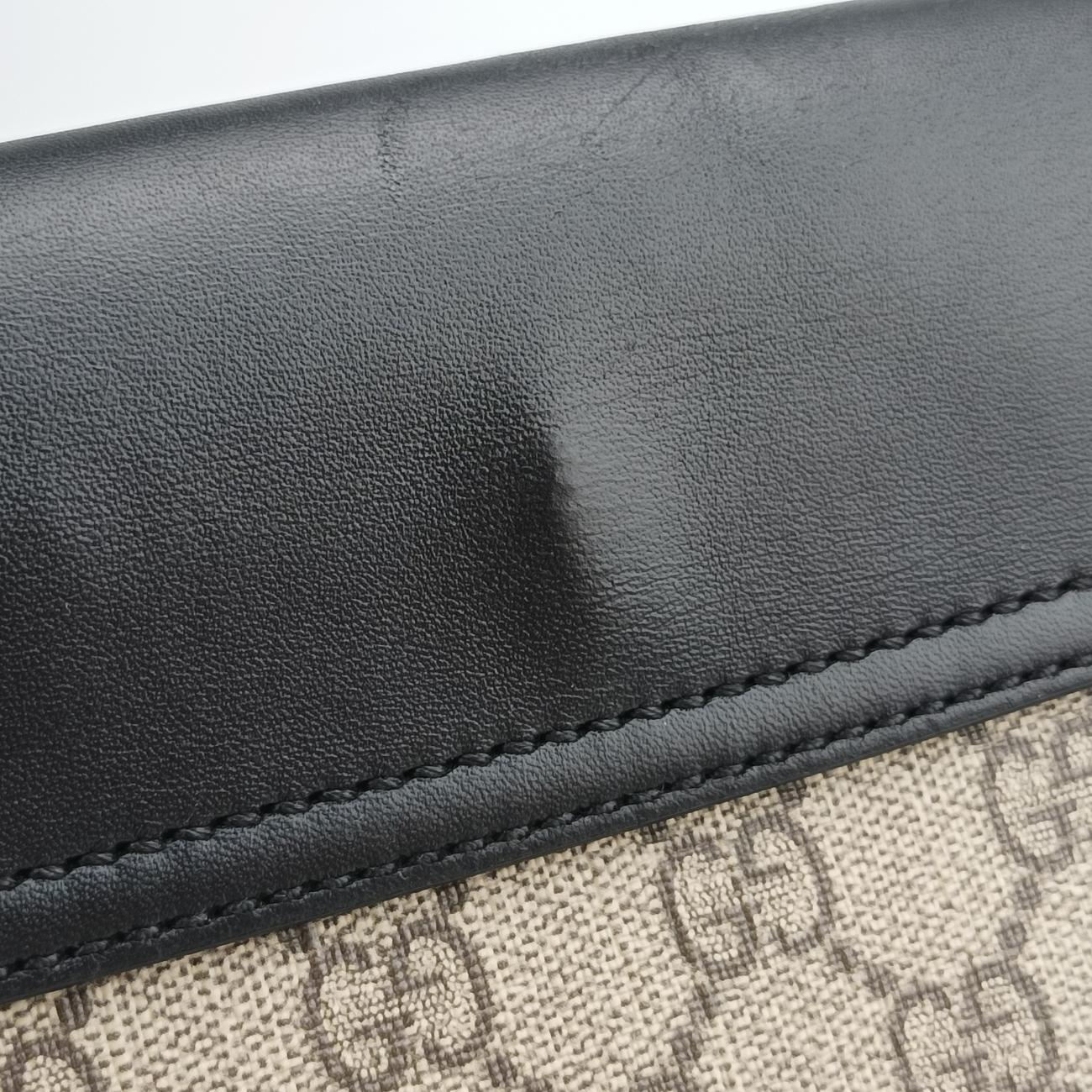 Padlock Guccissima Beige x Black PVC coated canvas x leather 453189 I022386488グッチッシマ パドロック ベージュ×ブラック PVCコーティングキャンバス×レザー 453189 I022386488