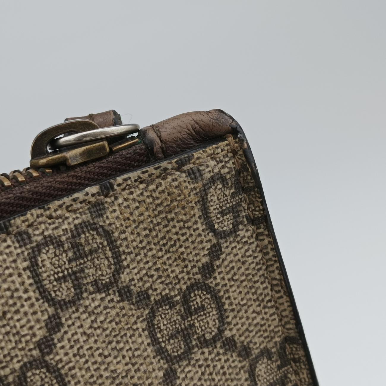 GG Supreme Brown PVC coated canvas 473956 GGスプリーム ブラウン PVCコーティングキャンバス 473956