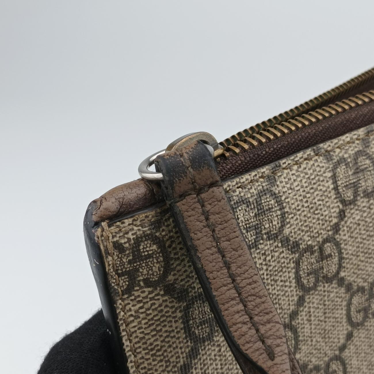 GG Supreme Brown PVC coated canvas 473956 GGスプリーム ブラウン PVCコーティングキャンバス 473956