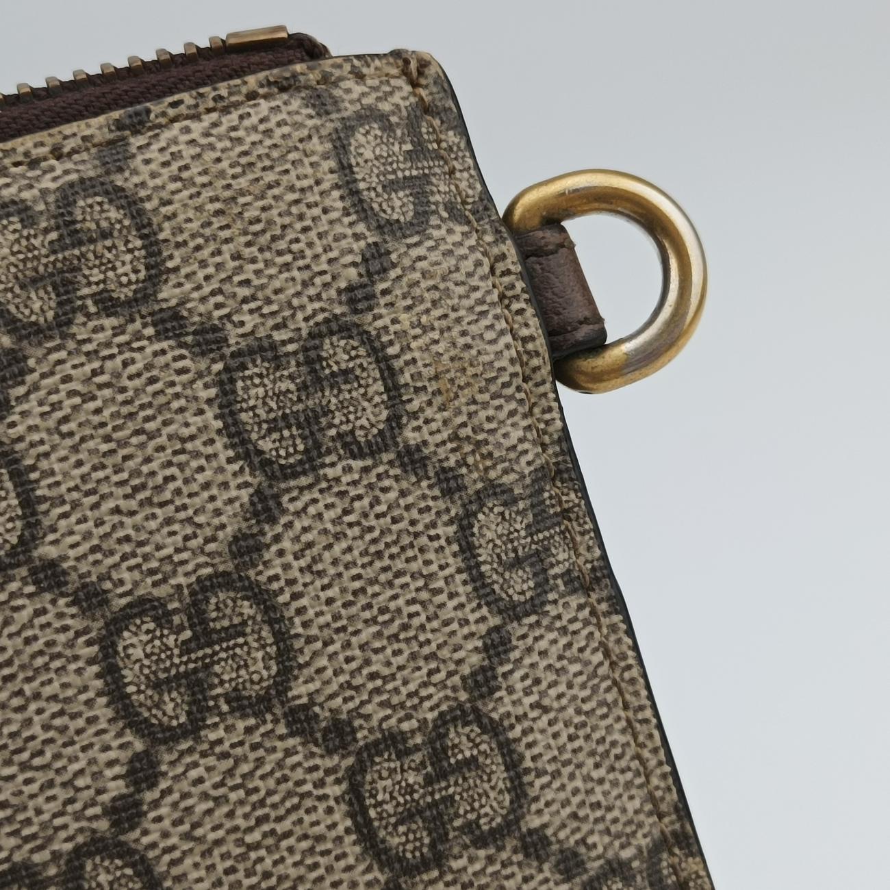 GG Supreme Brown PVC coated canvas 473956 GGスプリーム ブラウン PVCコーティングキャンバス 473956