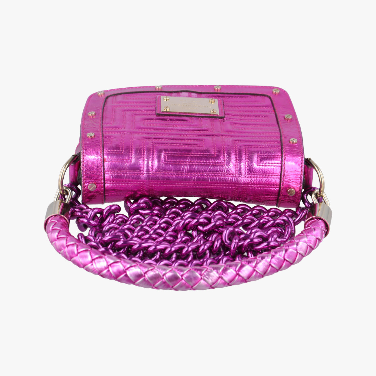 Gianni Versace Pink Leather ジャンニ ヴェルサーチ ピンク レザー