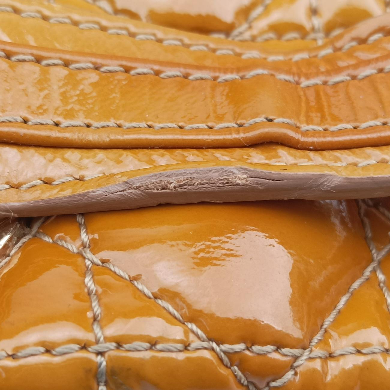 Cannage Dior Soft Yellow Patent 01-RU-1120ディオールソフト イエロー パテント 01-RU-1120