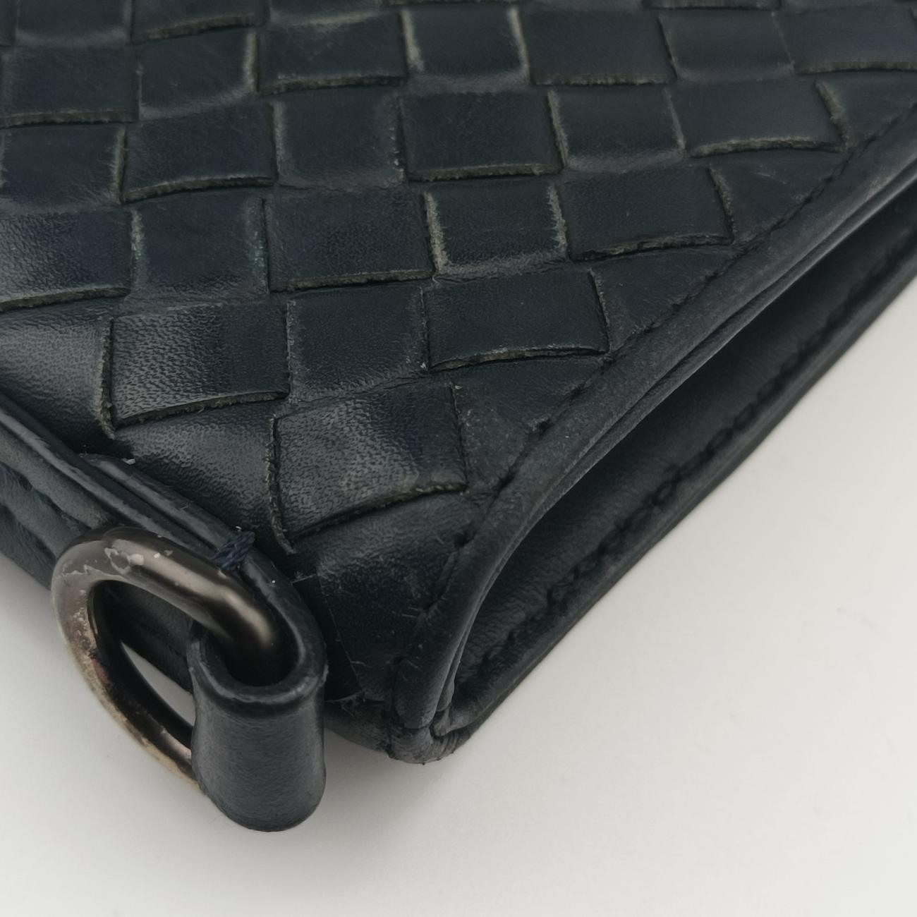 Intrecciato Navy lambskin B01436363Lイントレチャート ネイビー ラムスキン B01436363L