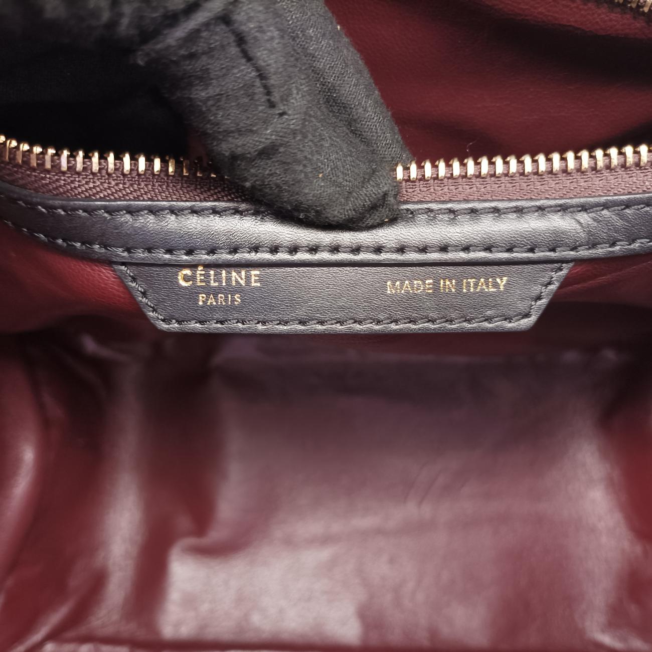 Luggage Mini Shopper Black x beige xBurgundy Leather W-AT-0181 W-UP-0181ラゲージミニショッパー ブラック×ベージュ×ワインレッド レザー W-AT-0181 W-UP-0181