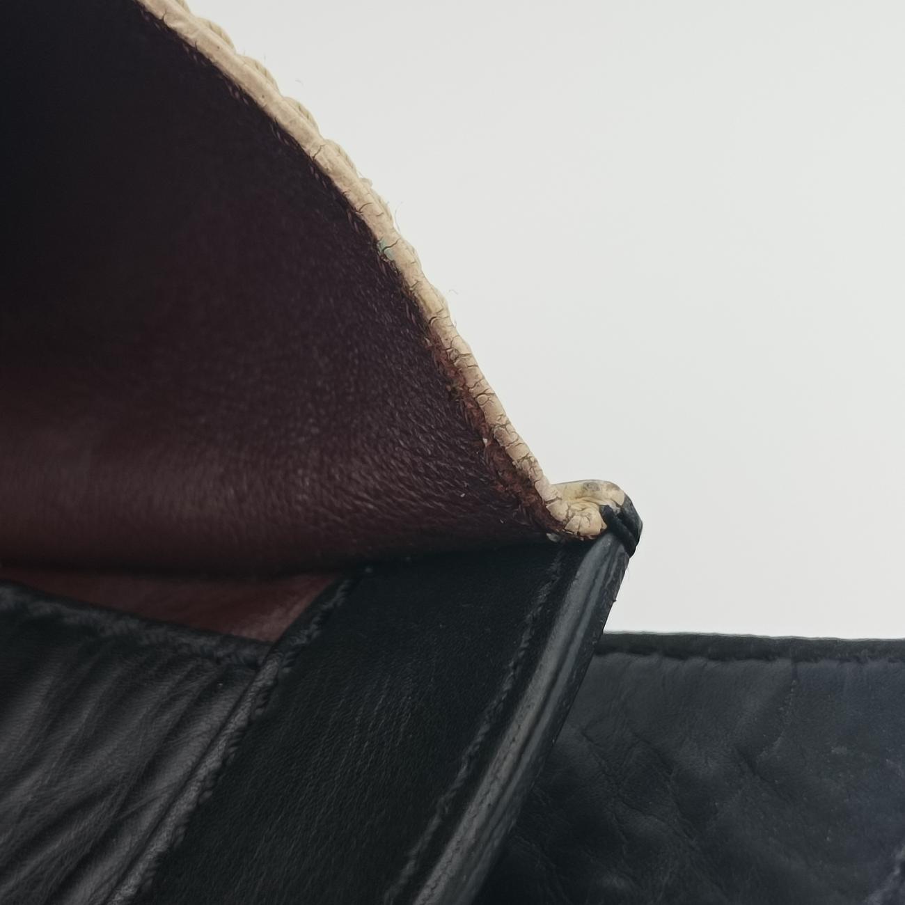 Luggage Mini Shopper Black x beige xBurgundy Leather W-AT-0181 W-UP-0181ラゲージミニショッパー ブラック×ベージュ×ワインレッド レザー W-AT-0181 W-UP-0181