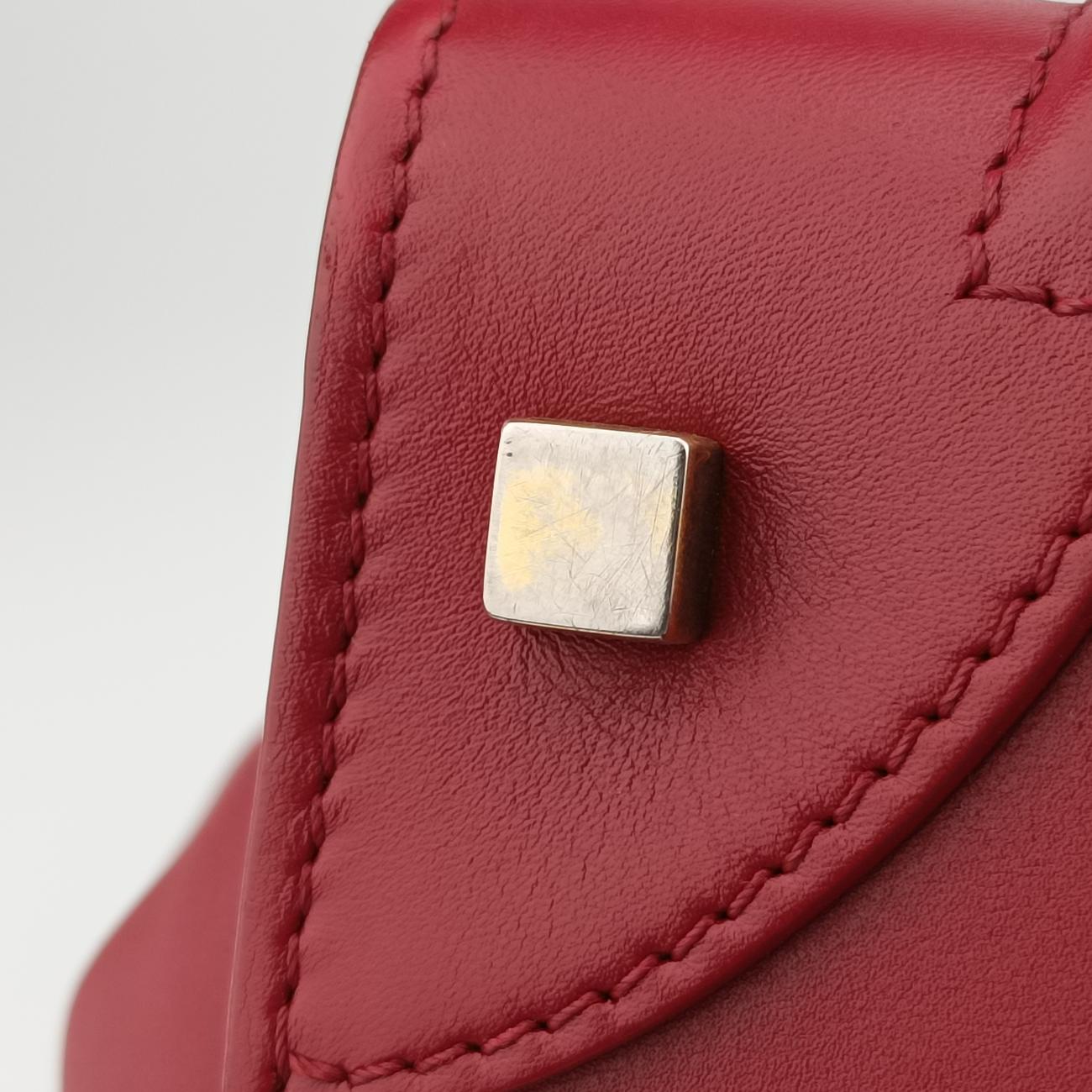 Luggage Mini Shopper Red Leather F-AT-0143 F-MM-0143ラゲージミニショッパー レッド レザー F-AT-0143 F-MM-0143