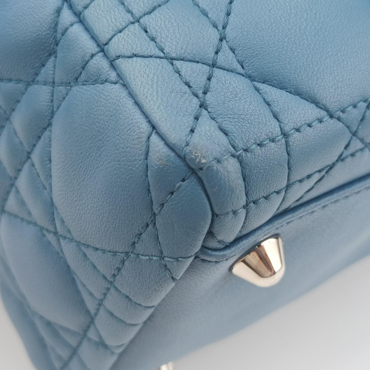 Lady Dior Blue lambskin 04-MA-1101レディディオール ブルー ラムスキン 04-MA-1101