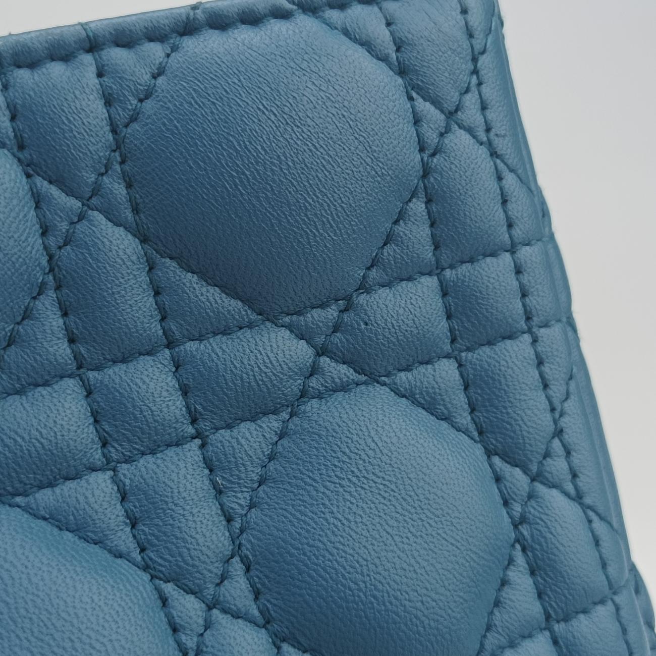 Lady Dior Blue lambskin 04-MA-1101レディディオール ブルー ラムスキン 04-MA-1101