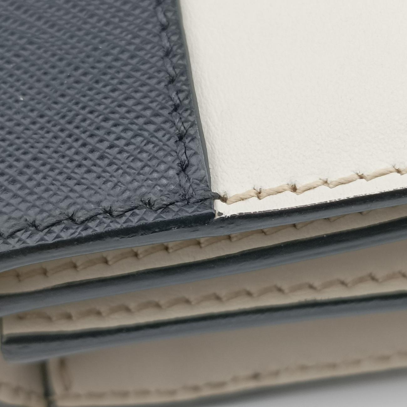 Cahier Black×white Leather 1BD045 25カイエ ブラック×ホワイト レザー 1BD045 25