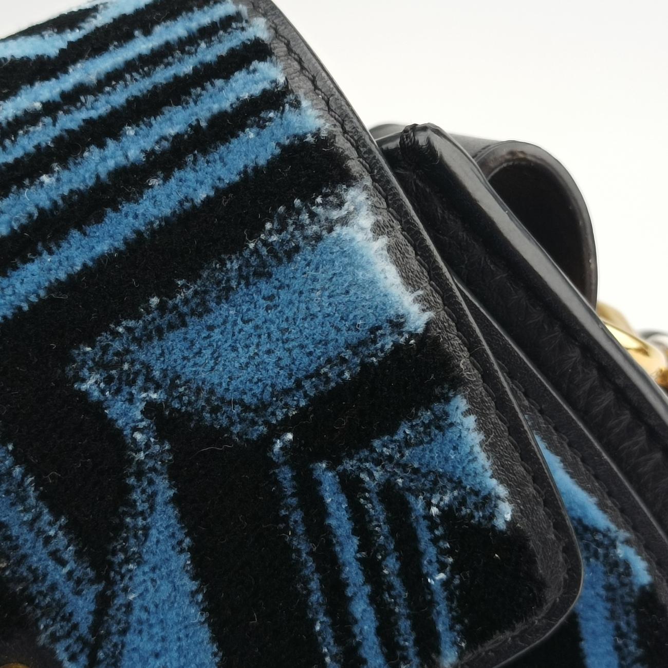 Tess Blue×Black Velour 04 18 70 65 7テス ブルー×ブラック ベロア 04 18 70 65 7