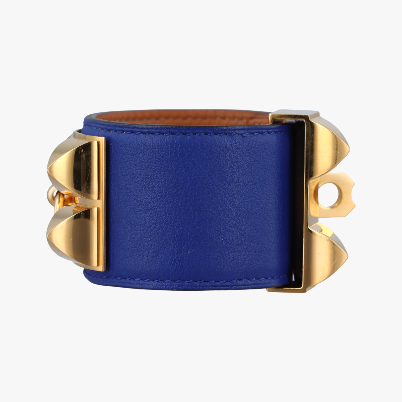 Collier de Chien Blue×golden Leather × GP S ▢O Rコリエ ド シアン ブルー×ゴールド レザー×GP S ▢O R