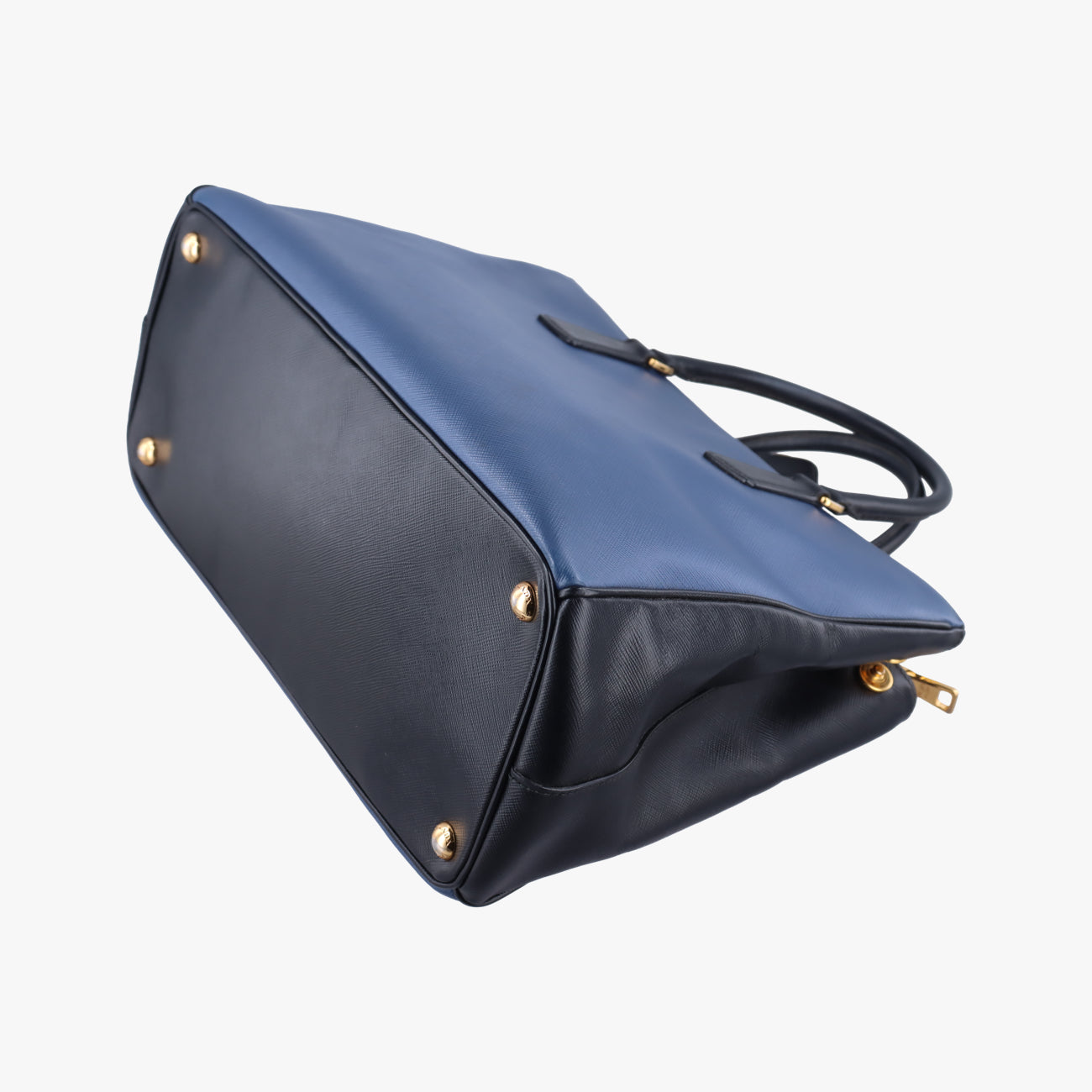 Galleria Blue x black SAFFIANO Leather B1874A 14/Gガレリア ブルー x ブラック サフィアーノレザー B1874A 14/G