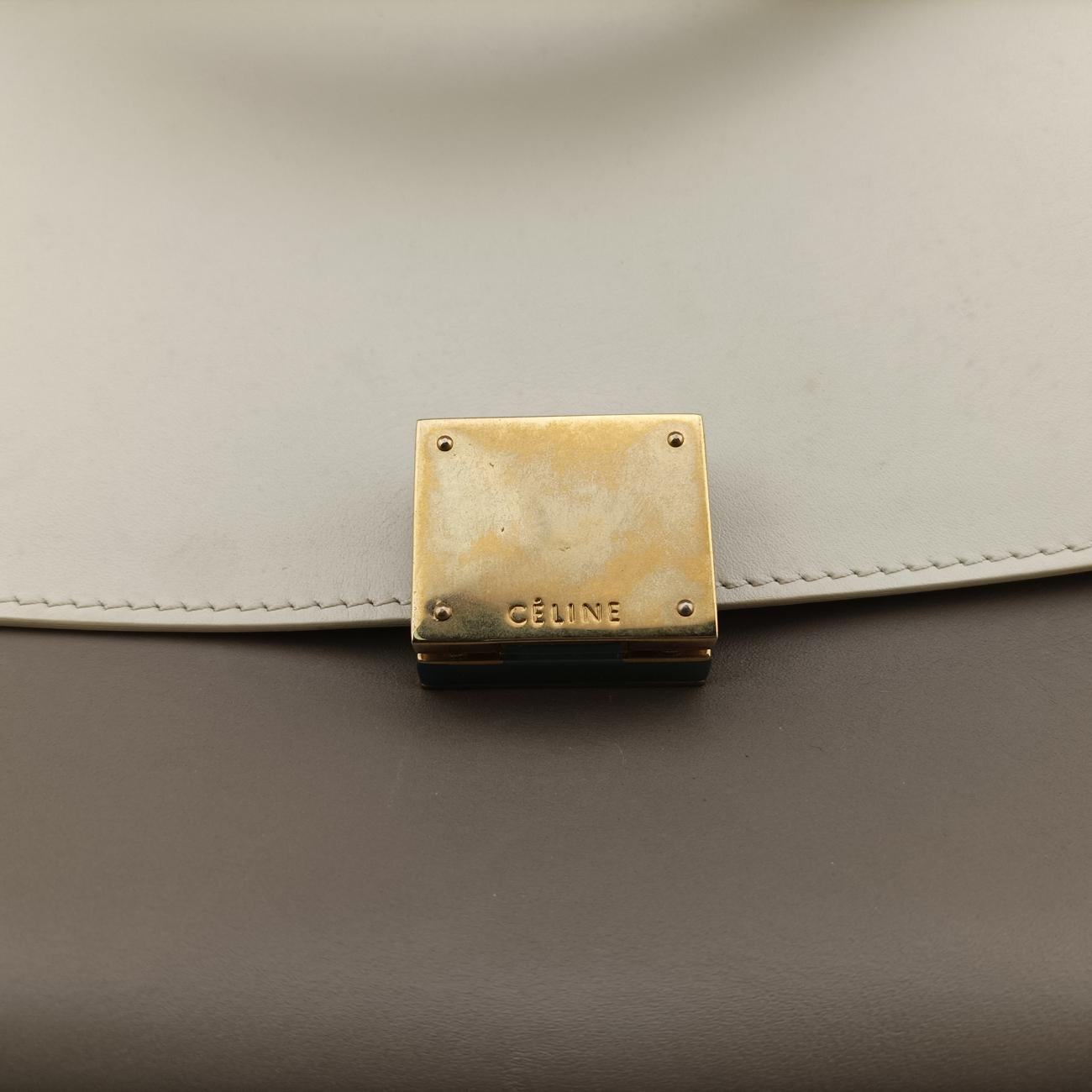 Trapèze Yellow x ivory x gray Leather S-CE-1103トラペーズ イエロー×アイボリー×グレー レザー S-CE-1103