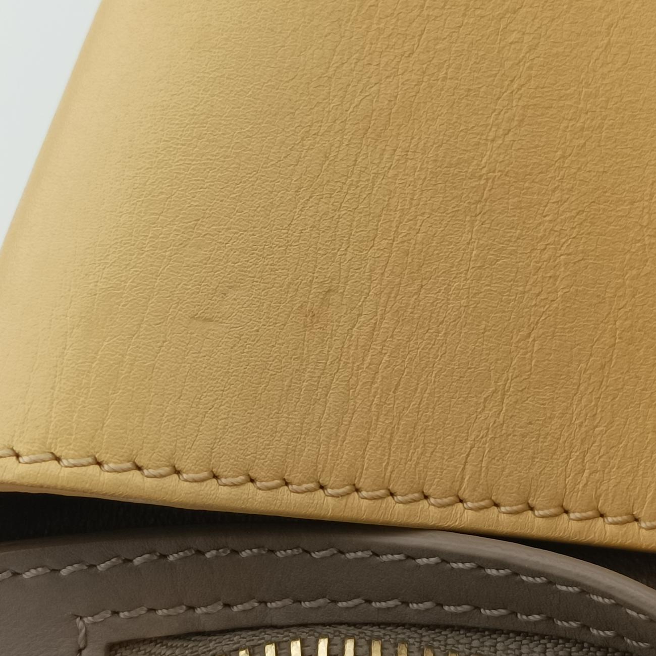 Trapèze Yellow x ivory x gray Leather S-CE-1103トラペーズ イエロー×アイボリー×グレー レザー S-CE-1103