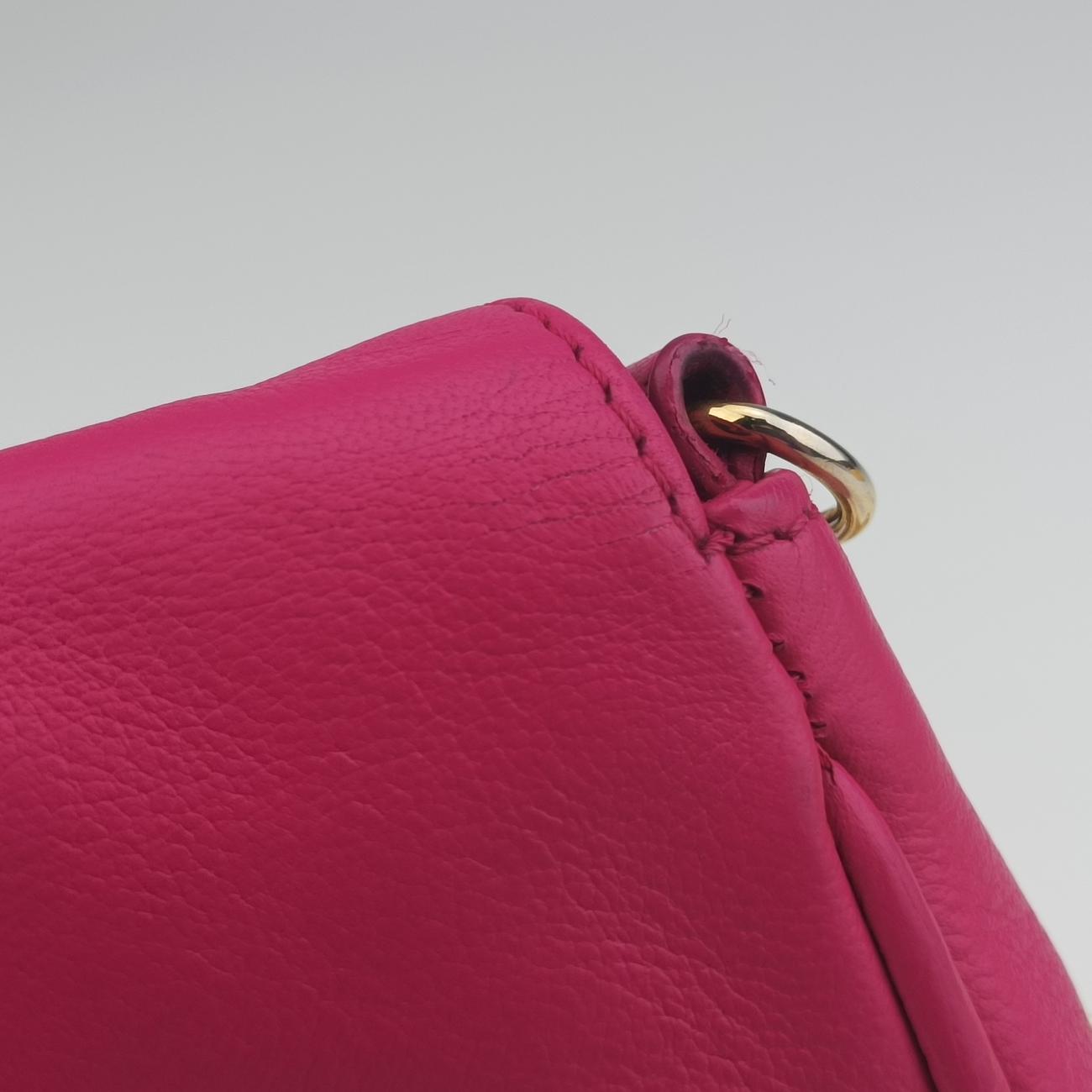 Fendista Pochette Rose Leather 8M0276 8M0276-ANG-128-2566フェンディスタ ポシェット ローズ レッド レザー 8M0276 8M0276-ANG-128-2566