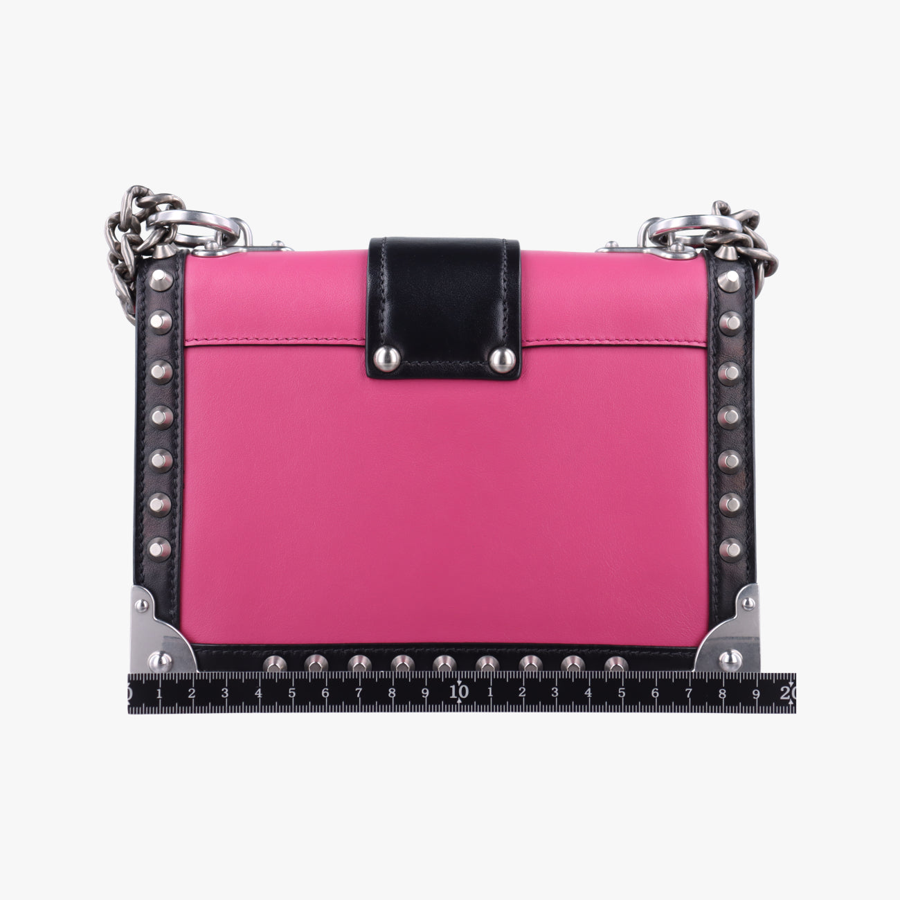 Cahier pink×Black Leather 1BH018 25カイエ ピンク×ブラック レザー 1BH018 25