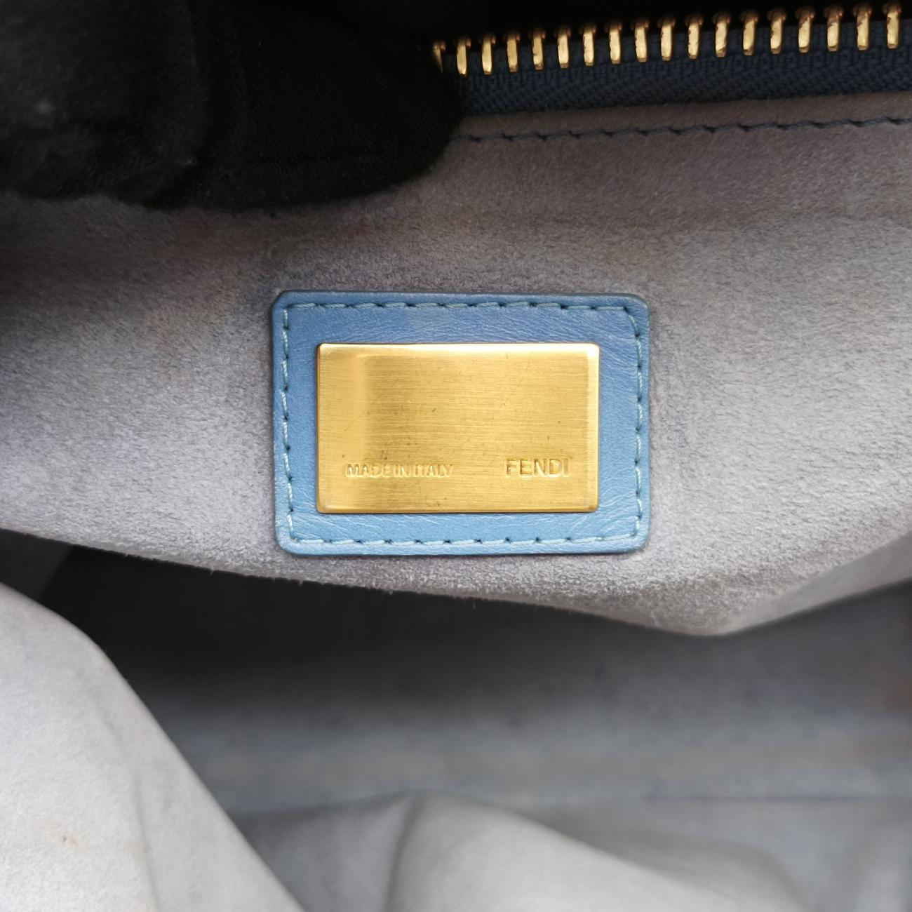 PEEKABOO Large Blue Leather 8BN210 8BN210-FZM-128-2373ピーカブー ラージ ブルー レザー 8BN210 8BN210-FZM-128-2373