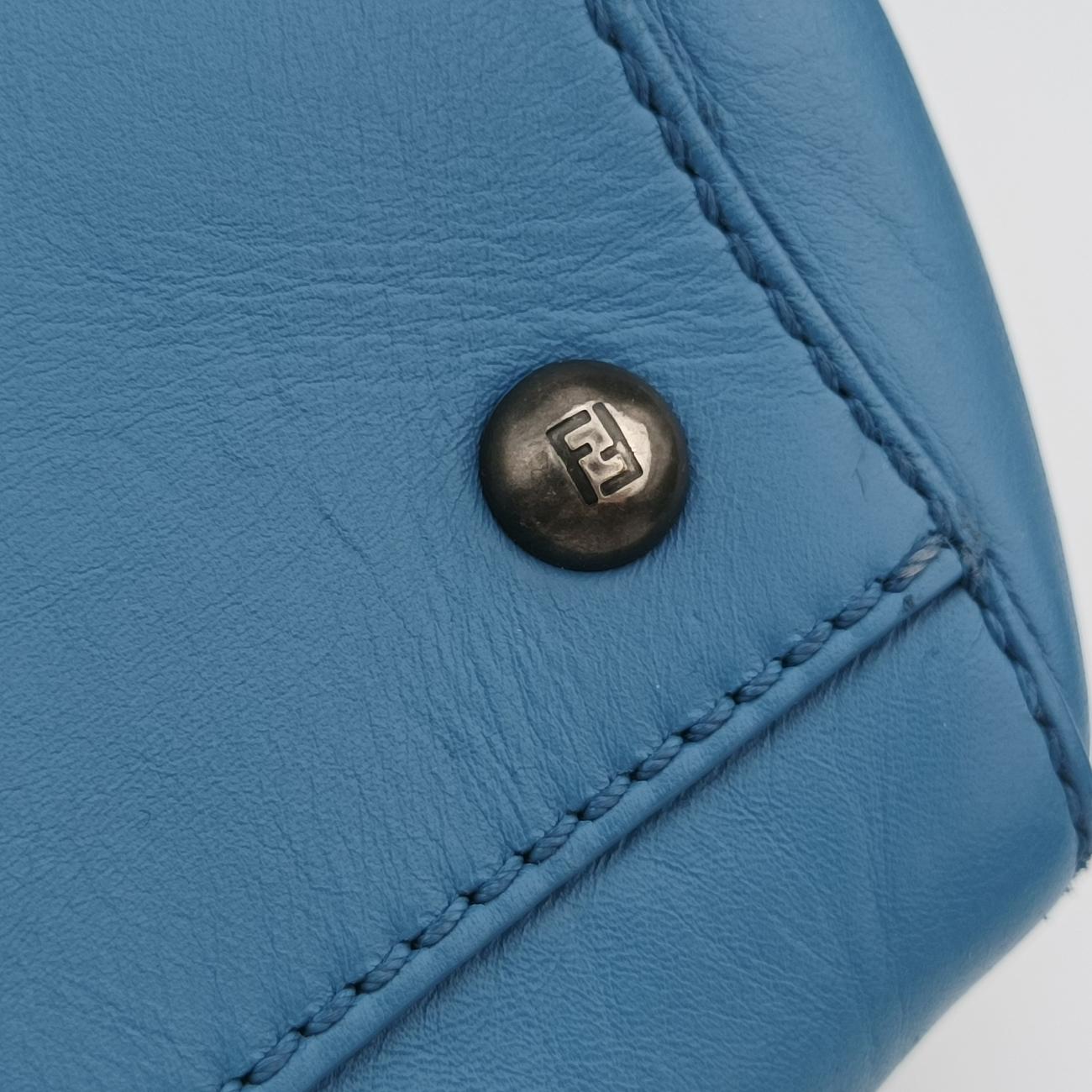 PEEKABOO Large Blue Leather 8BN210 8BN210-FZM-128-2373ピーカブー ラージ ブルー レザー 8BN210 8BN210-FZM-128-2373