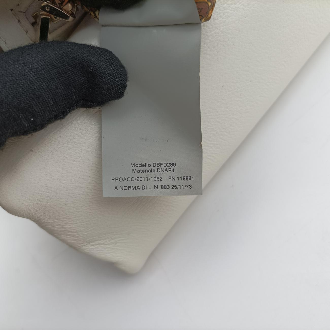 Embossed Leather Talia Vanitas White Leather エンボス レザー タリア ヴァニタス ホワイト レザー