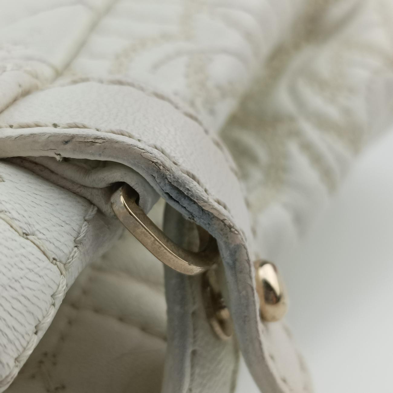 Embossed Leather Talia Vanitas White Leather エンボス レザー タリア ヴァニタス ホワイト レザー