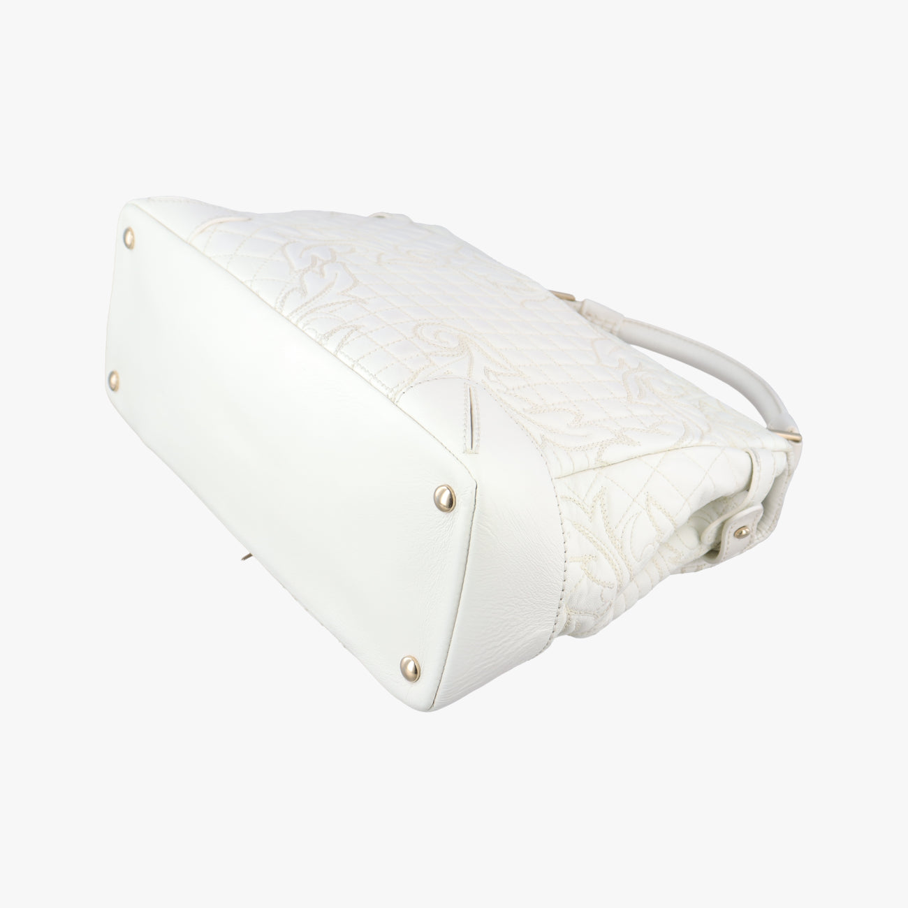 Embossed Leather Talia Vanitas White Leather エンボス レザー タリア ヴァニタス ホワイト レザー